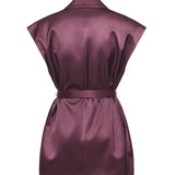Giacca smanicata in satin 106585 A1Y5R57 PINKO 