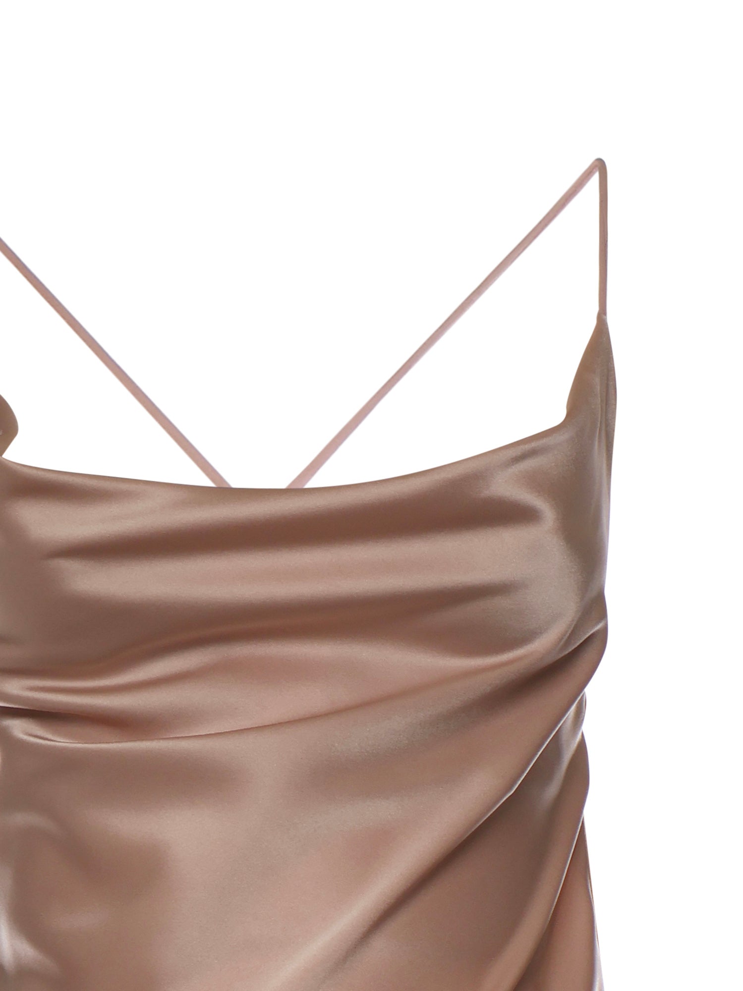 Abito slipdress lungo in satin 106587 A1Y5Q35 PINKO 