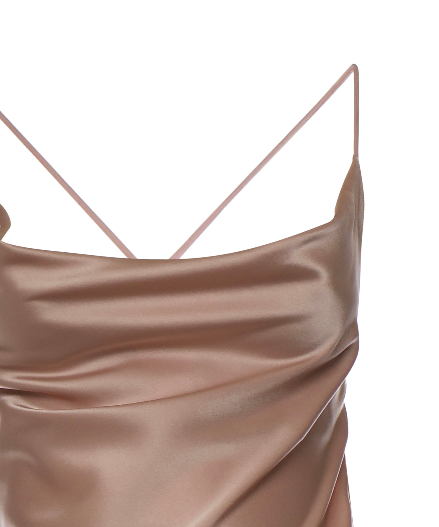 Abito slipdress lungo in satin 106587 A1Y5Q35 PINKO 
