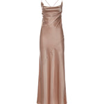 Abito slipdress lungo in satin 106587 A1Y5Q35 PINKO 