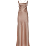 Abito slipdress lungo in satin 106587 A1Y5Q35 PINKO 
