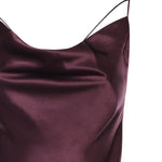 Abito slipdress lungo in satin 106587 A1Y5R57 PINKO 