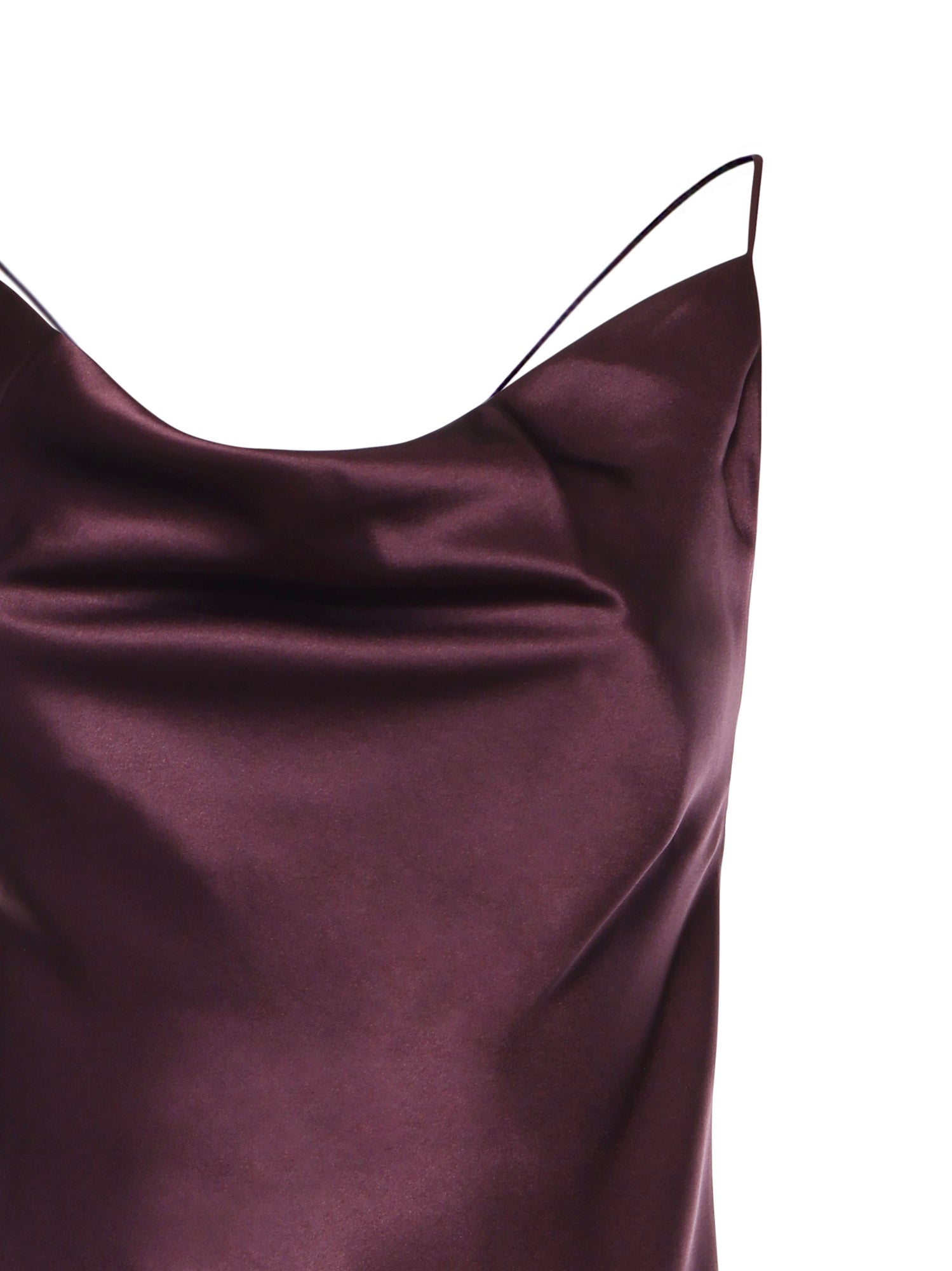 Abito slipdress lungo in satin 106587 A1Y5R57 PINKO 