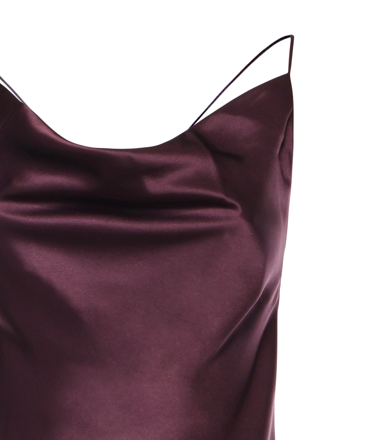 Abito slipdress lungo in satin 106587 A1Y5R57 PINKO 