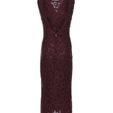 Abito in pizzo floreale 106588 A330R57 PINKO 