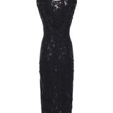 Abito in pizzo floreale 106588 A330Z99 PINKO 