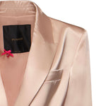 Giacca in satin con cintura 106589 A1Y5Q35 PINKO 