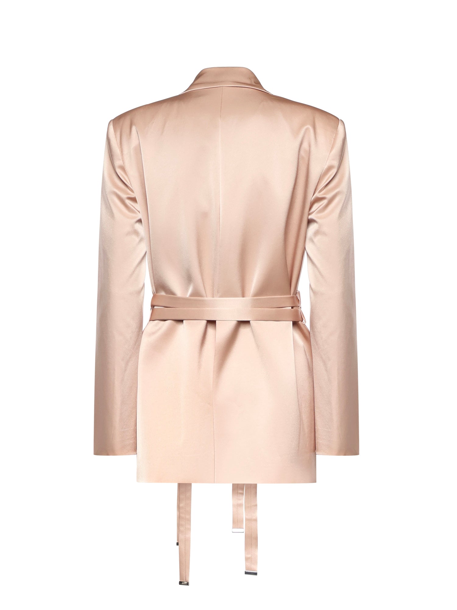 Giacca in satin con cintura 106589 A1Y5Q35 PINKO 