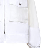 Giacca tecnica con inserti trasparenti 106592 A325Z04 PINKO 