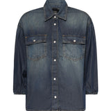 Camicia in denim con maniche a palloncino 106596 A37KPJC PINKO 