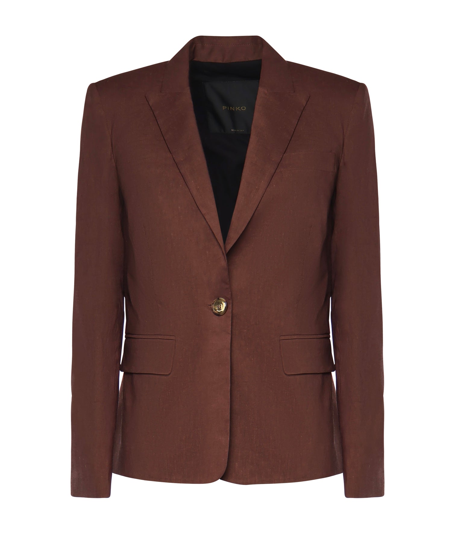 Giacca in misto lino 106597 A34IL78 PINKO 