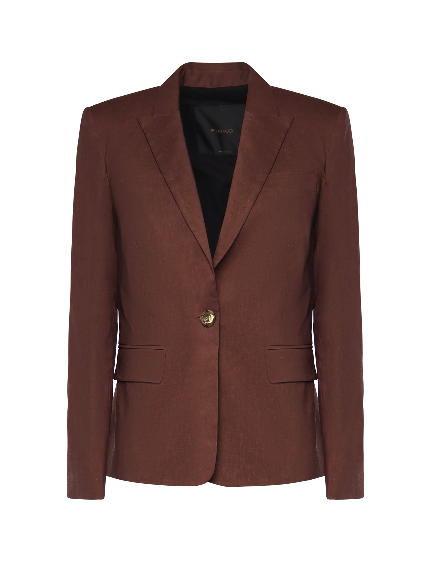 Giacca in misto lino 106597 A34IL78 PINKO 