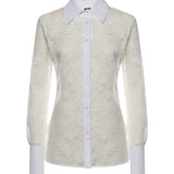 Camicia in tulle e pizzo 106600 A381Z05 PINKO 