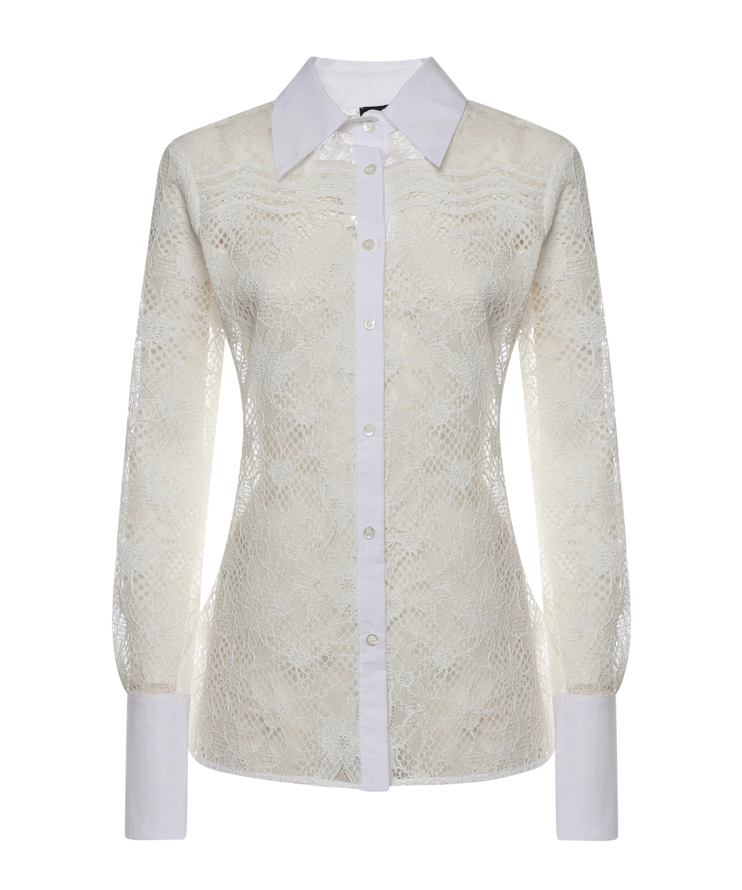 Camicia in tulle e pizzo 106600 A381Z05 PINKO 
