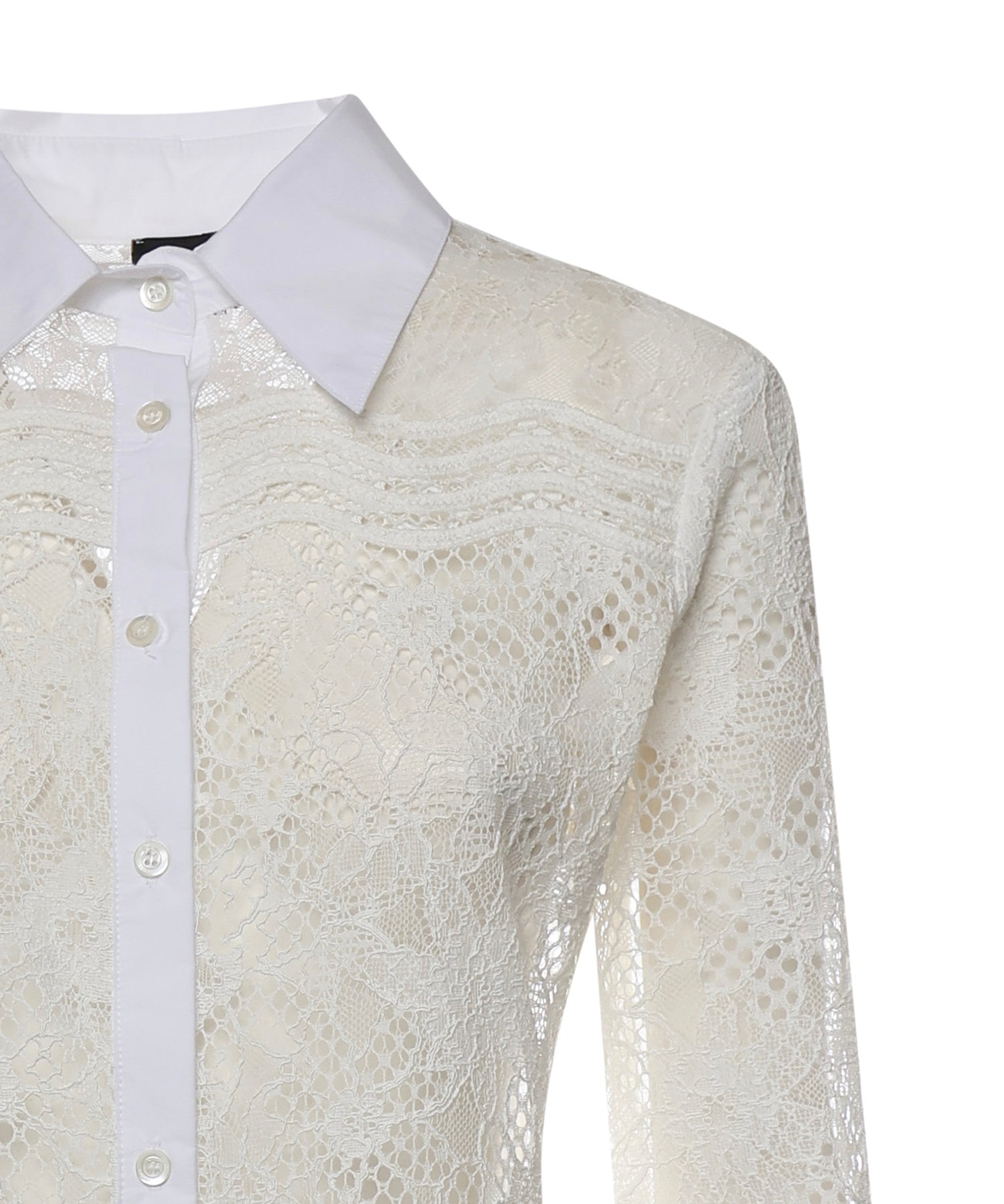 Camicia in tulle e pizzo 106600 A381Z05 PINKO 