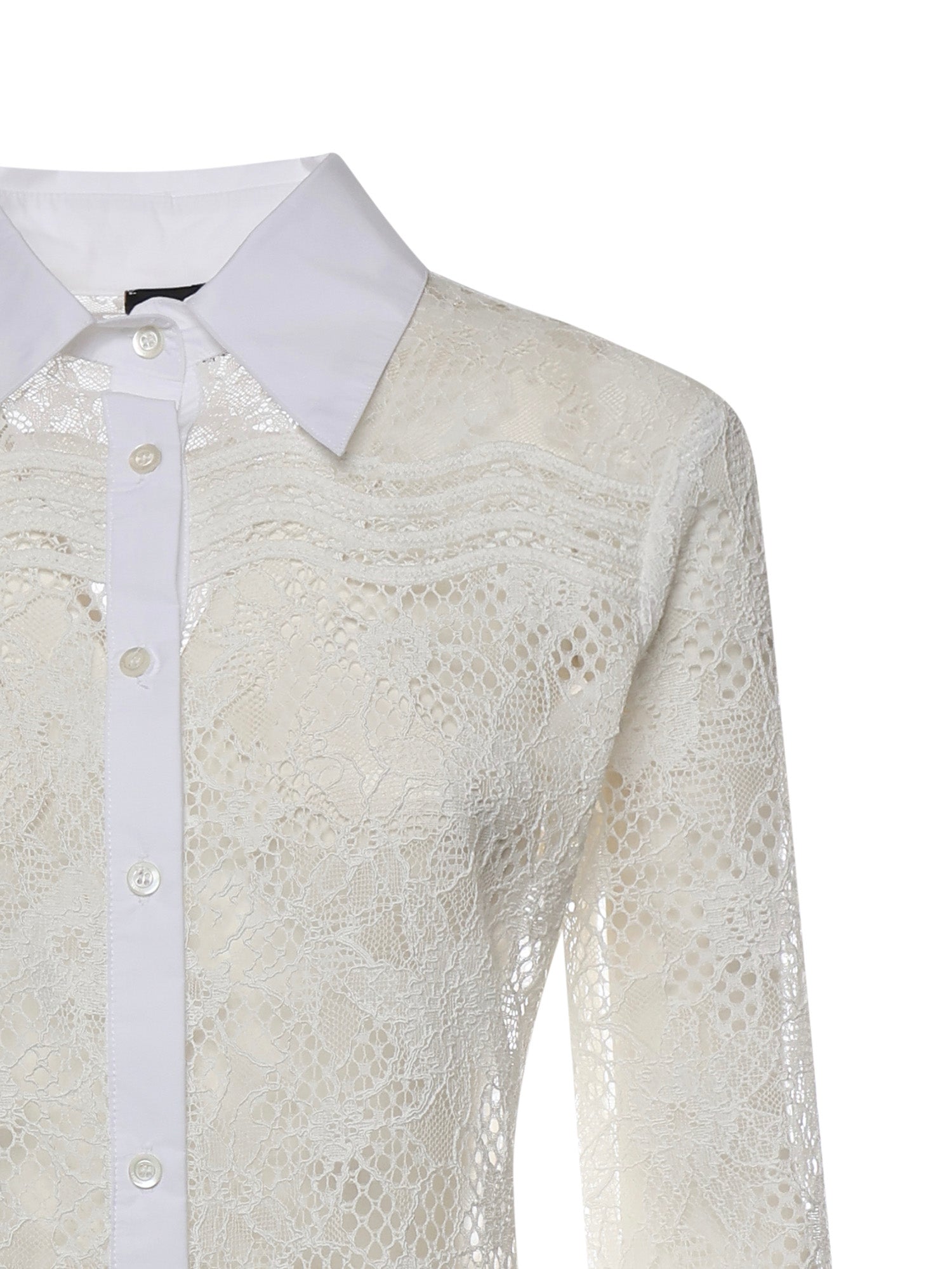 Camicia in tulle e pizzo 106600 A381Z05 PINKO 