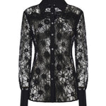 Camicia in tulle e pizzo 106600 A381Z99 PINKO 