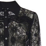 Camicia in tulle e pizzo 106600 A381Z99 PINKO 
