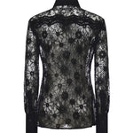 Camicia in tulle e pizzo 106600 A381Z99 PINKO 