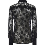 Camicia in tulle e pizzo 106600 A381Z99 PINKO 