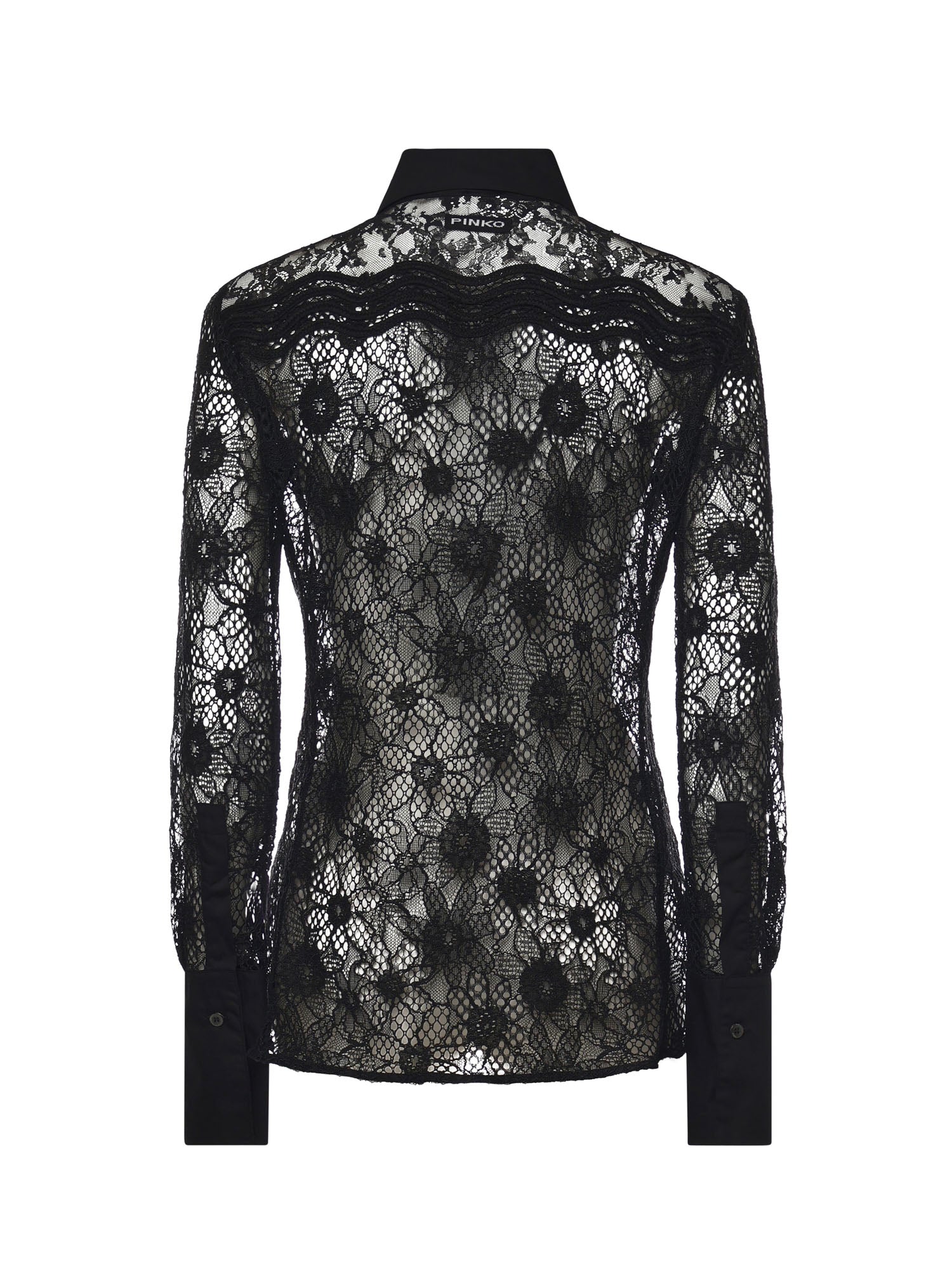 Camicia in tulle e pizzo 106600 A381Z99 PINKO 