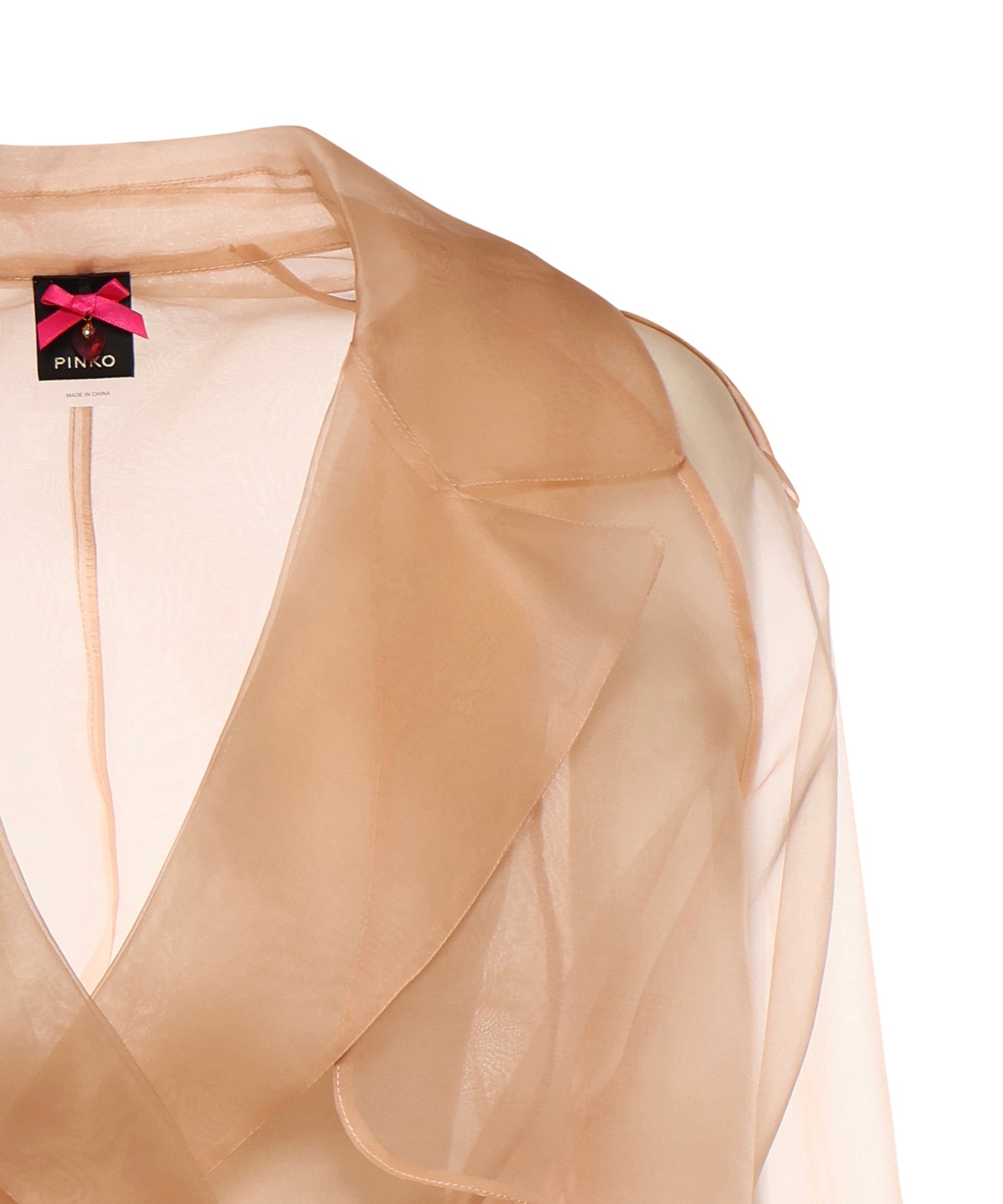 Trench Cocco in organza di seta 106614 A2DJQ35 PINKO 