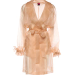 Trench Cocco in organza di seta 106614 A2DJQ35 PINKO 