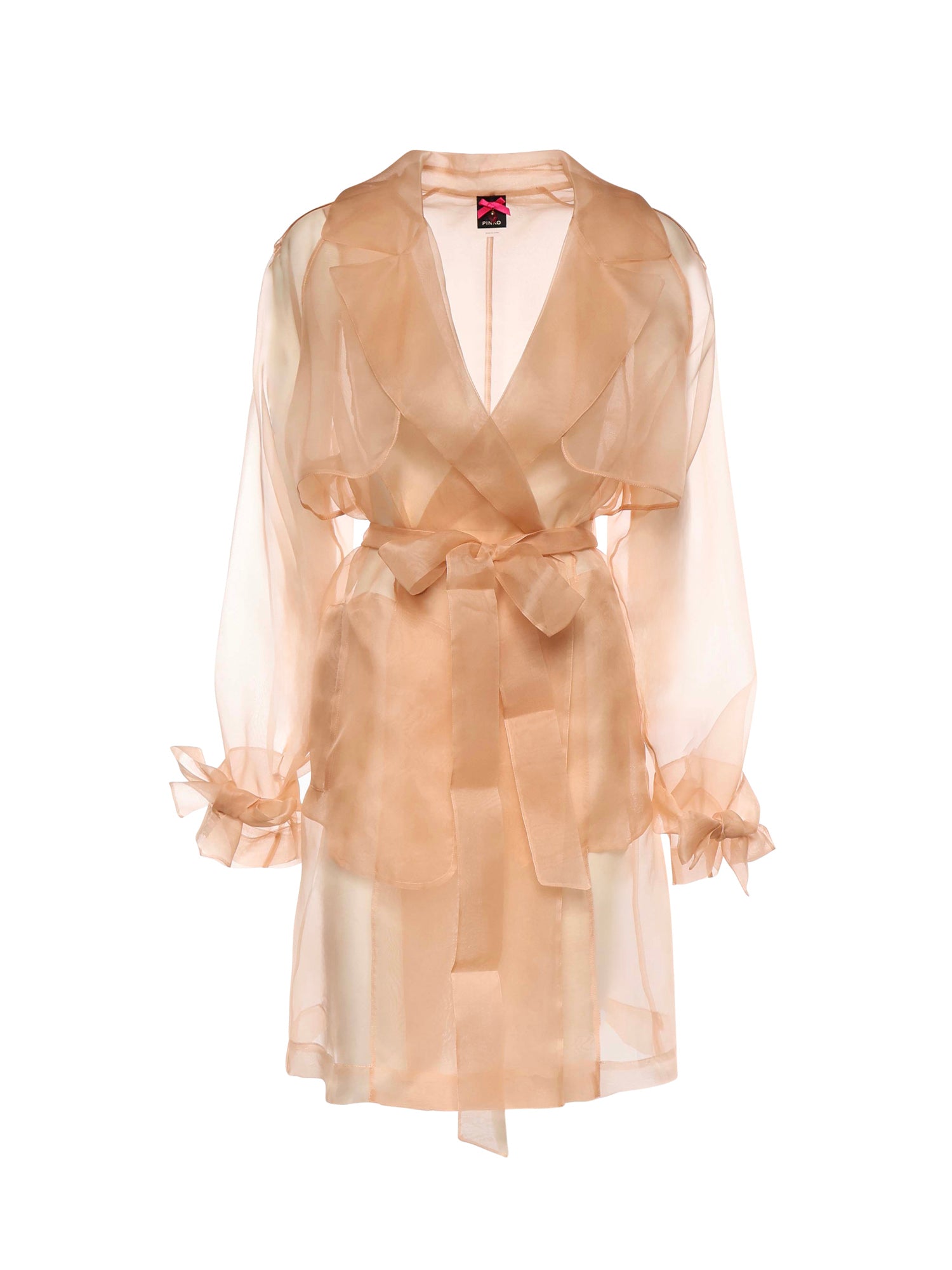 Trench Cocco in organza di seta 106614 A2DJQ35 PINKO 
