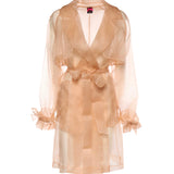 Trench Cocco in organza di seta 106614 A2DJQ35 PINKO 