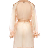 Trench Cocco in organza di seta 106614 A2DJQ35 PINKO 