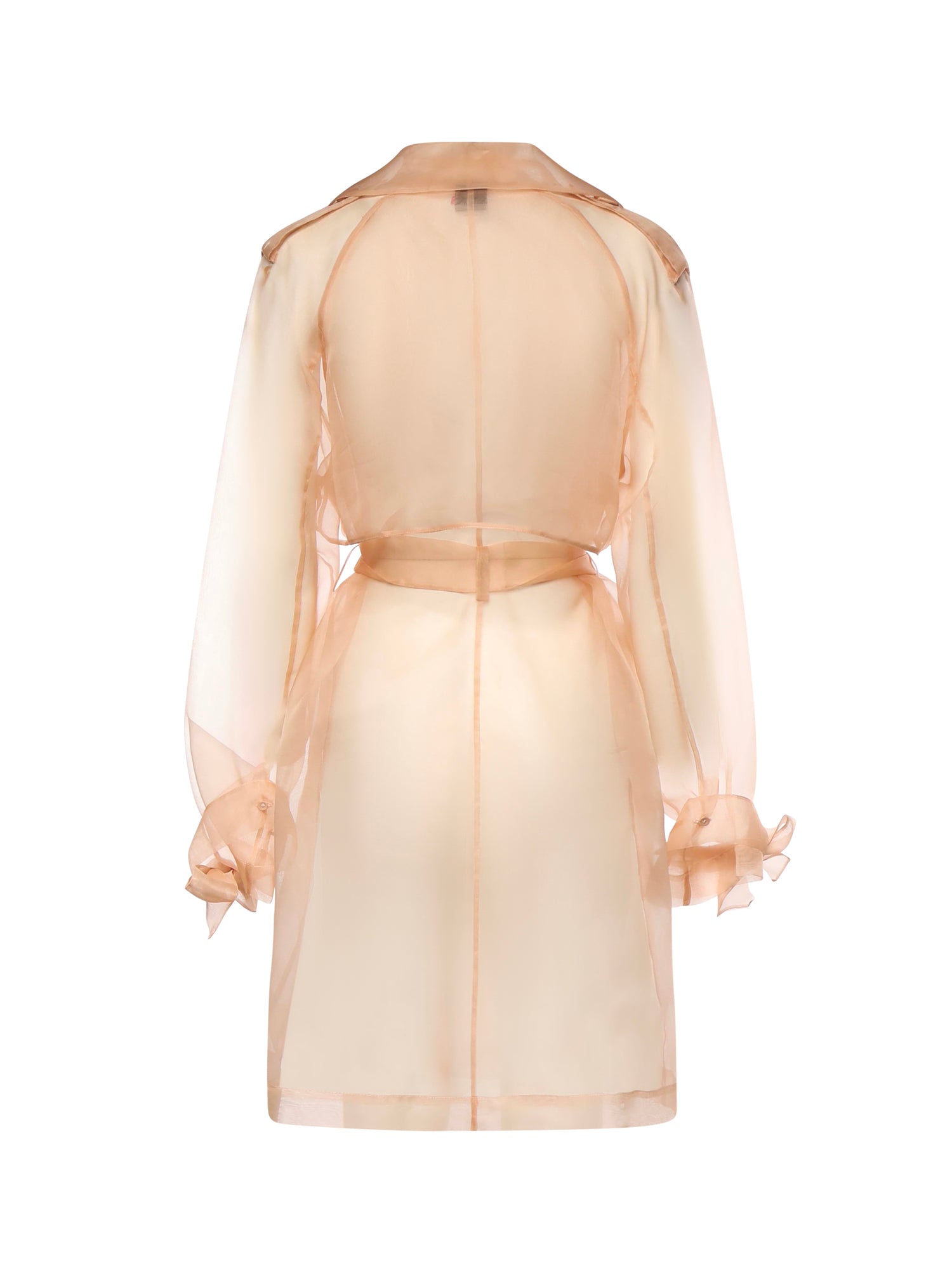 Trench Cocco in organza di seta 106614 A2DJQ35 PINKO 