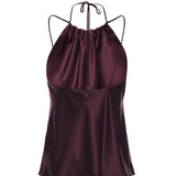Top in satin 106621 A1Y5R57 PINKO 