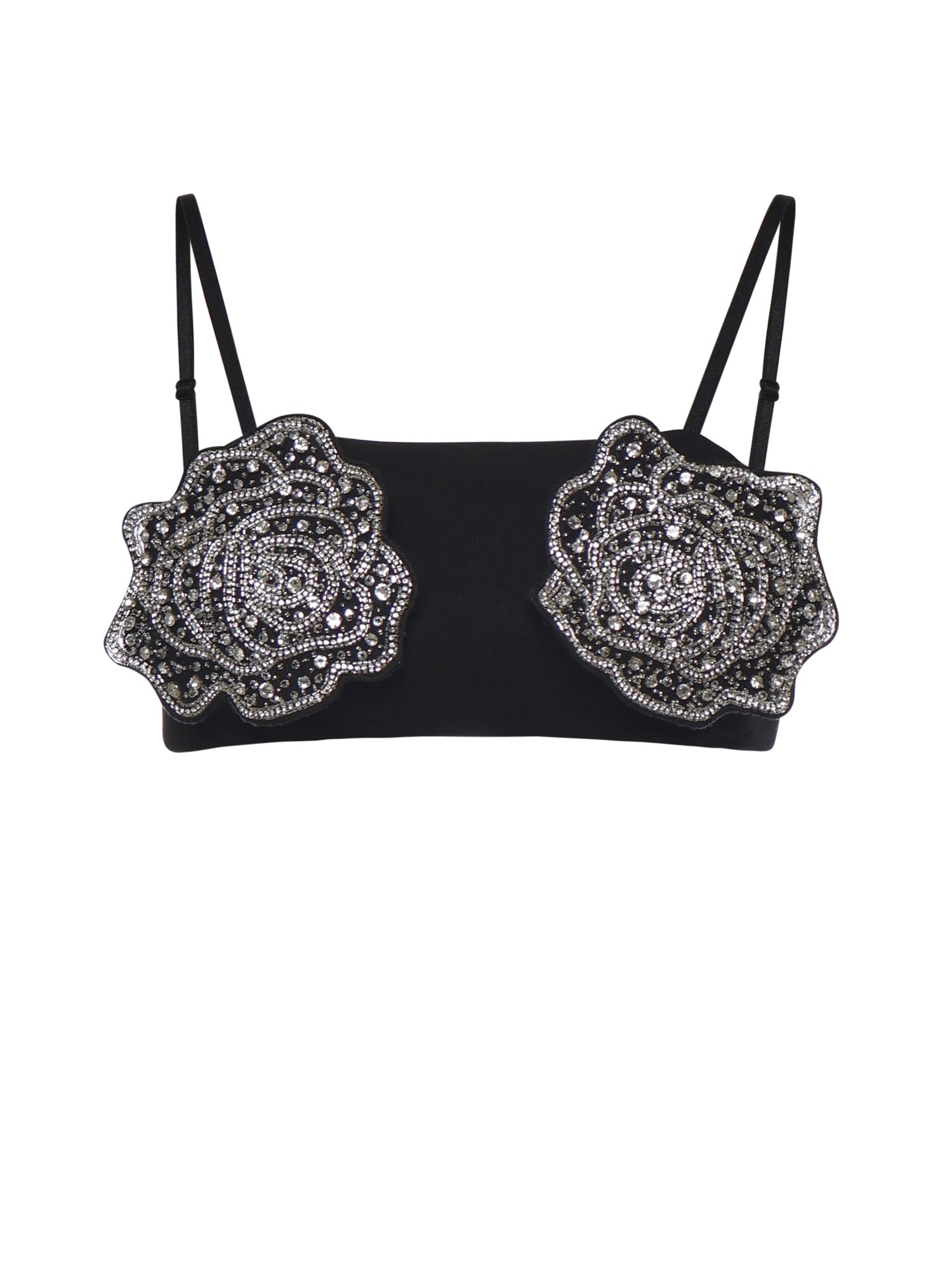 Reggiseno con rose gioiello ricamate 106622 A31PZ99 PINKO 