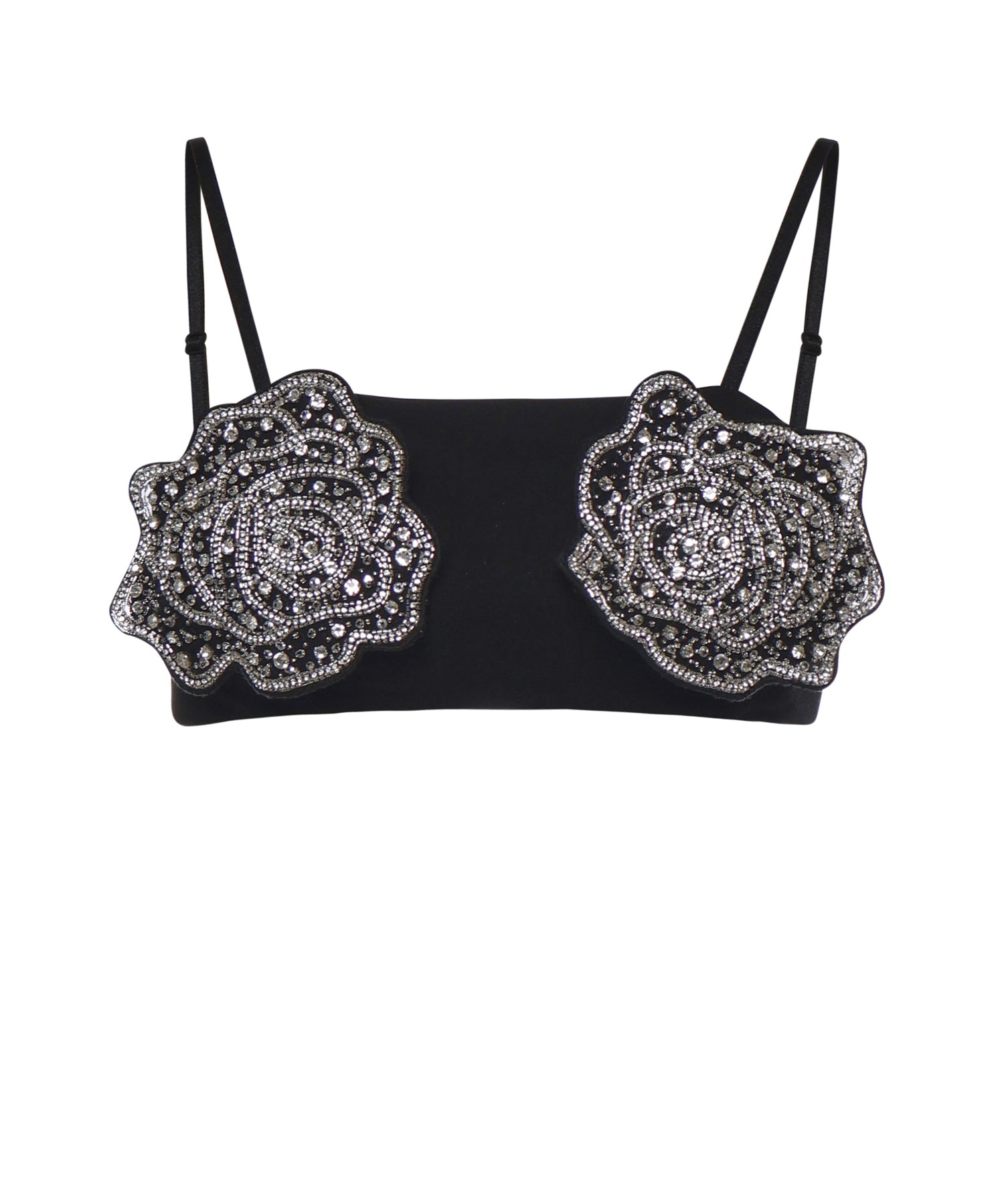 Reggiseno con rose gioiello ricamate 106622 A31PZ99 PINKO 