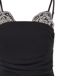 Abito midi con ricamo gioiello 106637 A31PZ99 PINKO 