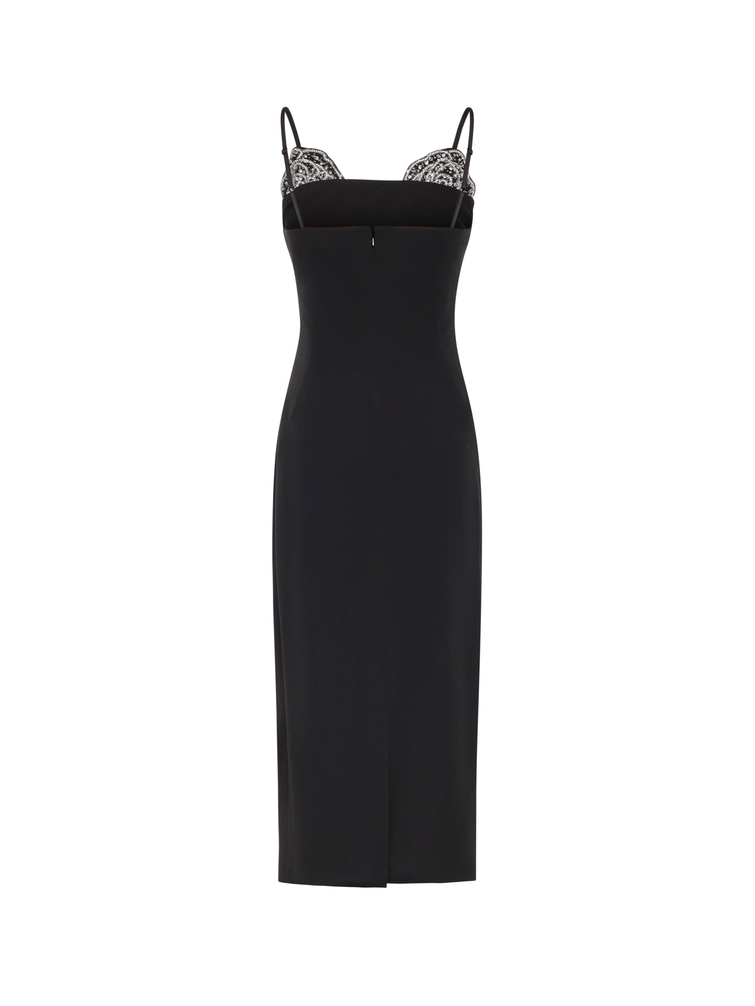 Abito midi con ricamo gioiello 106637 A31PZ99 PINKO 