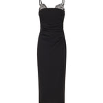 Abito midi con ricamo gioiello 106637 A31PZ99 PINKO 