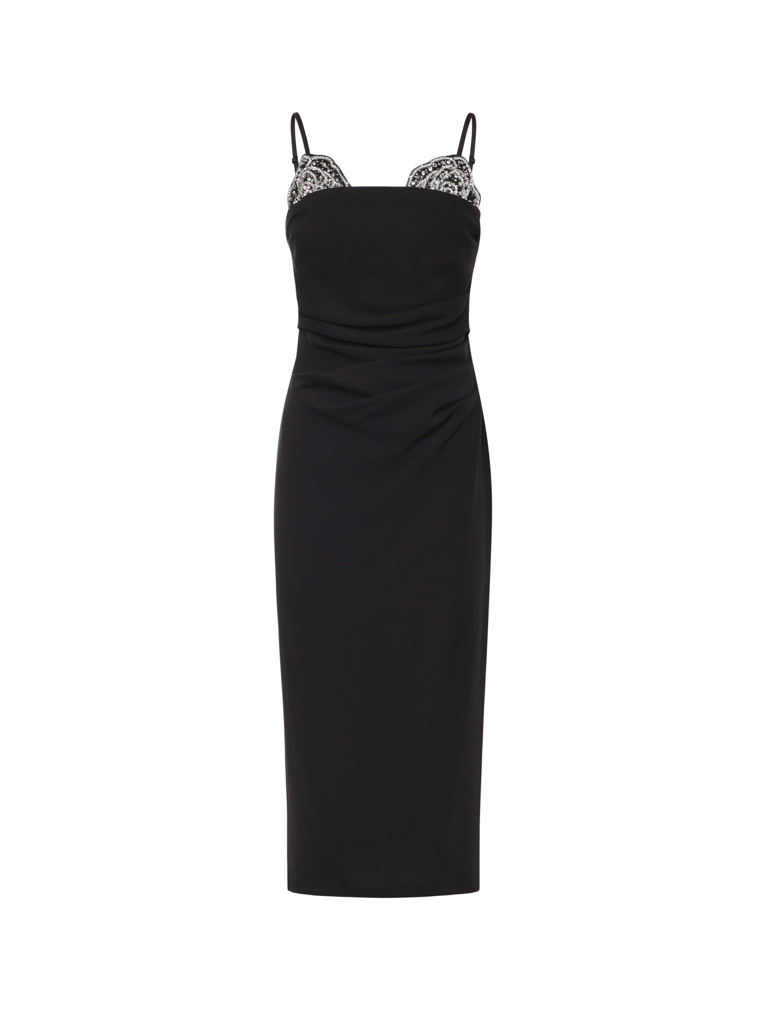 Abito midi con ricamo gioiello 106637 A31PZ99 PINKO 