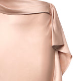 Gonna longuette asimmetrica in satin 106638 A1Y5Q35 PINKO 