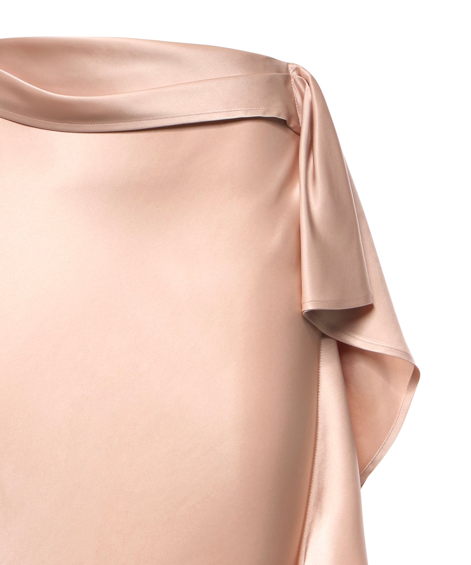 Gonna longuette asimmetrica in satin 106638 A1Y5Q35 PINKO 
