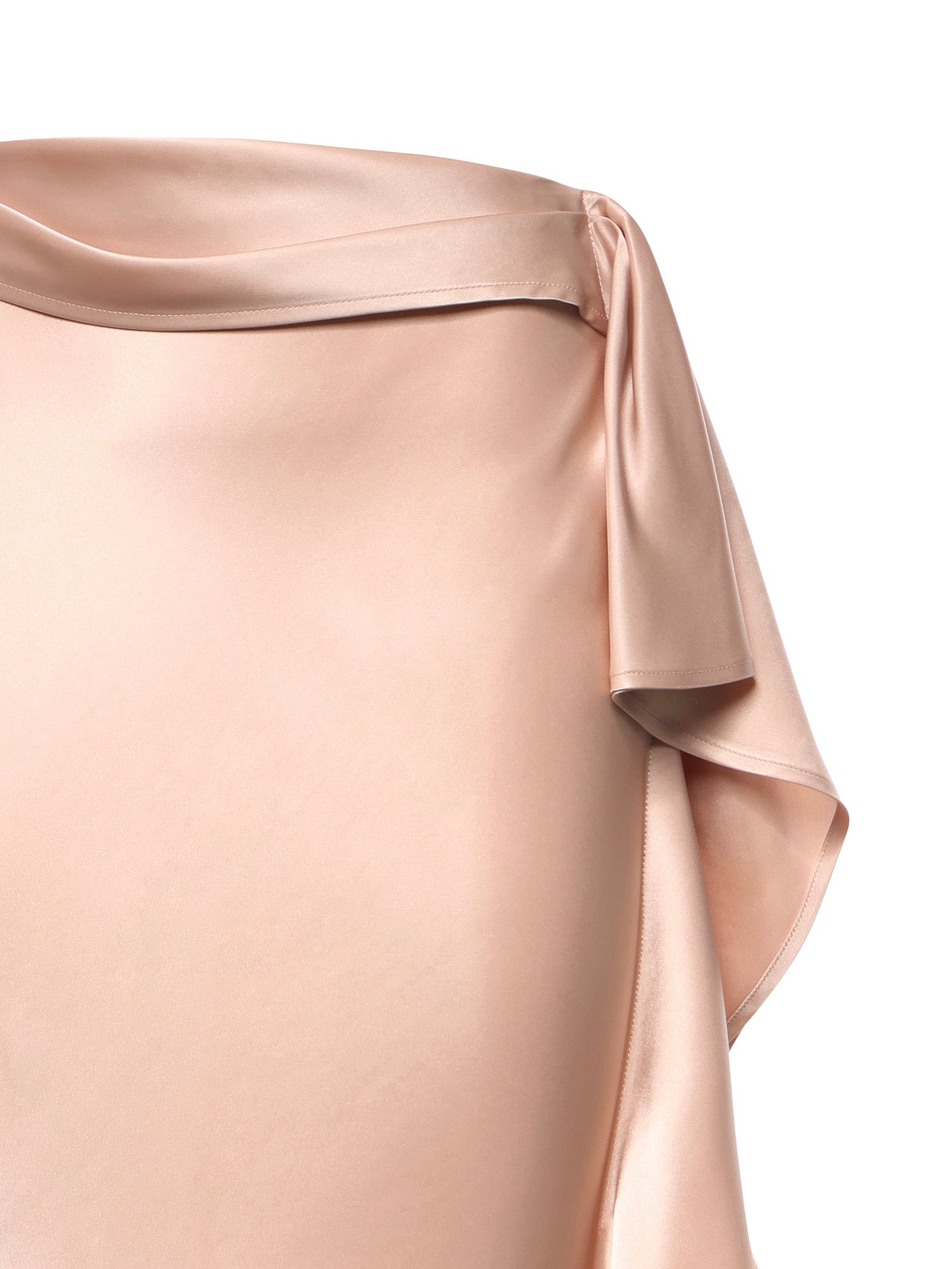 Gonna longuette asimmetrica in satin 106638 A1Y5Q35 PINKO 