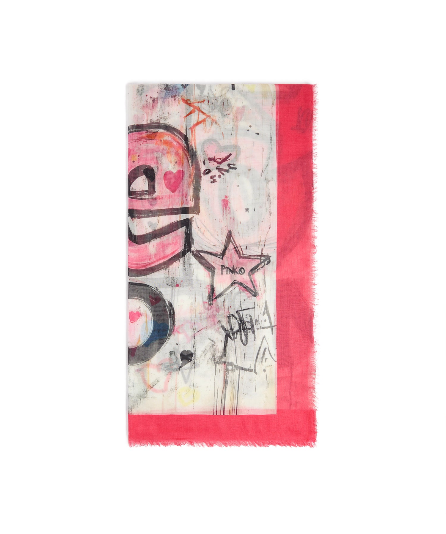 Foulard con stampa 106657 A38JNZ4 PINKO 