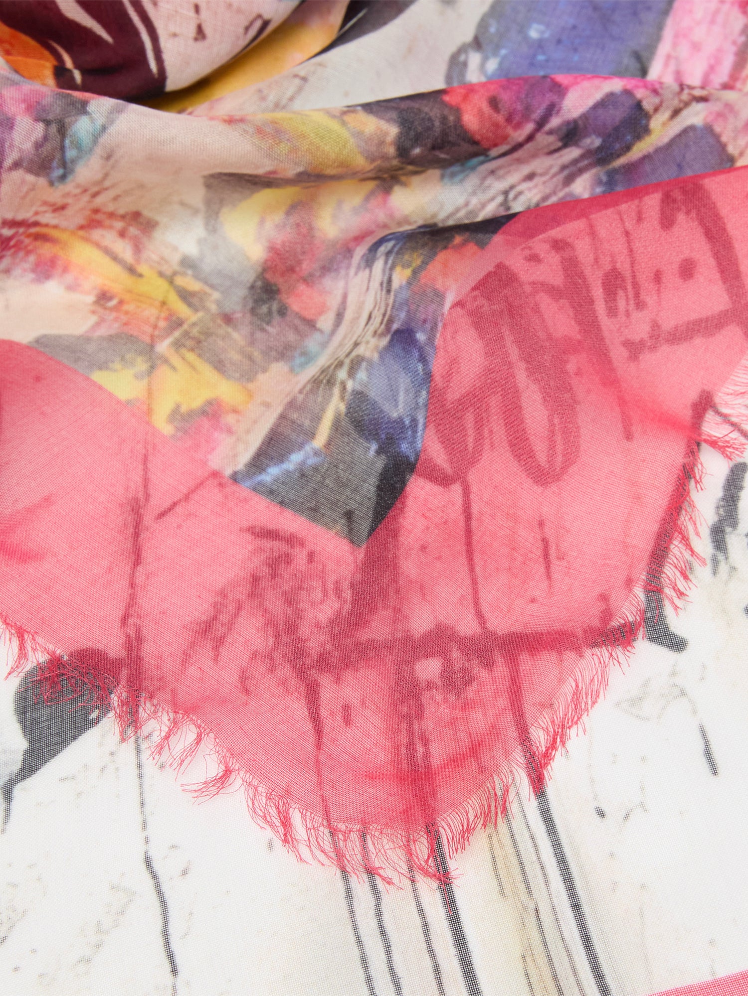 Foulard con stampa 106657 A38JNZ4 PINKO 