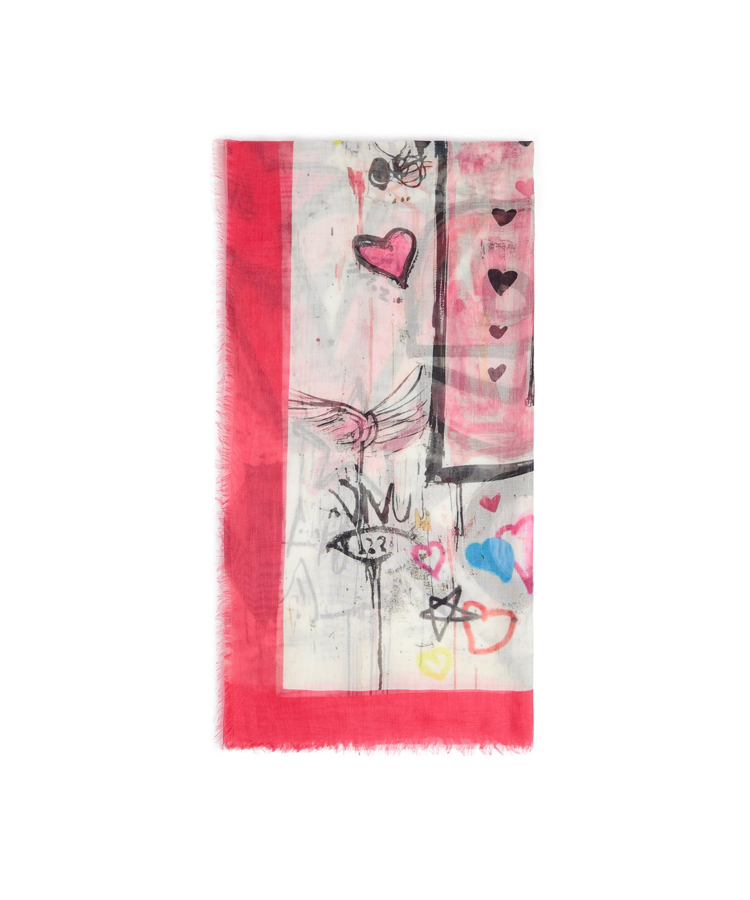 Foulard con stampa 106657 A38JNZ4 PINKO 