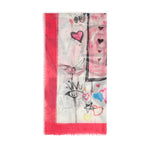 Foulard con stampa 106657 A38JNZ4 PINKO 