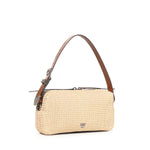 Borsa a spalla in rafia con logo 106661 A391HH2O PINKO 