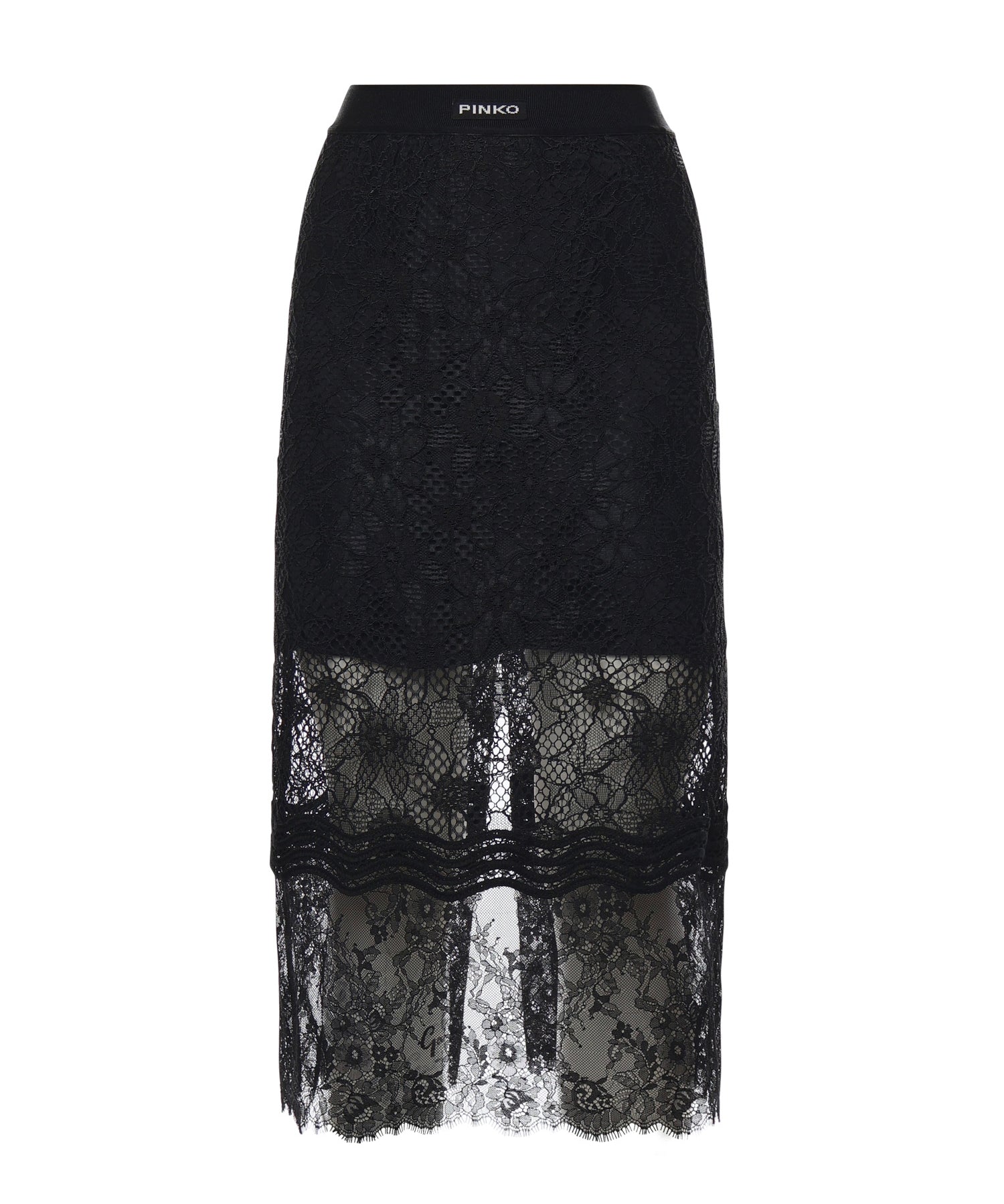 Gonna midi in pizzo con spacchetti 106664 A381Z99 PINKO 