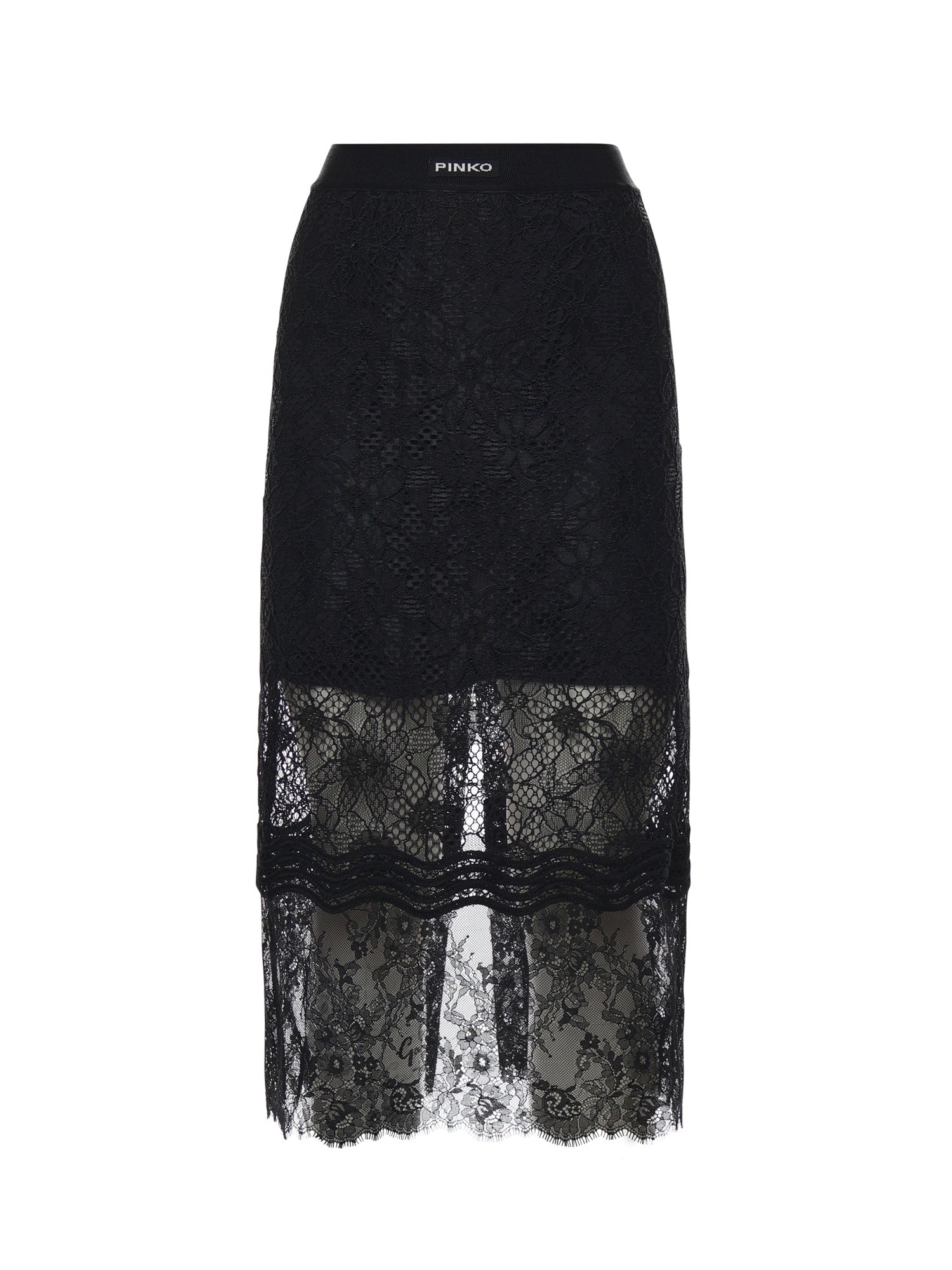 Gonna midi in pizzo con spacchetti 106664 A381Z99 PINKO 