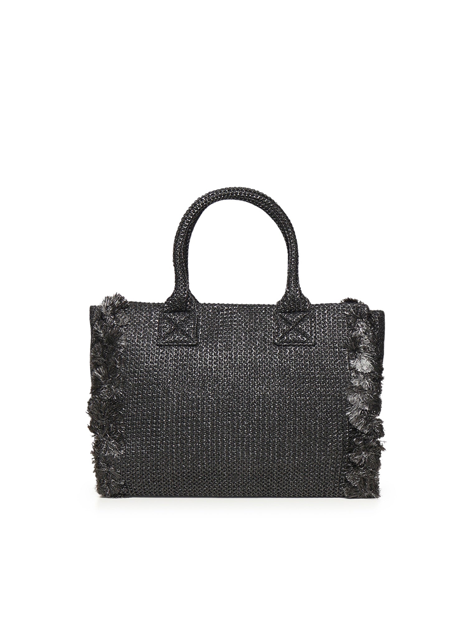 Borsa shopper media Beach in rafia con logo e nappine 106673 A39YZ99Q PINKO 