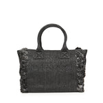Borsa shopper media Beach in rafia con logo e nappine 106673 A39YZ99Q PINKO 